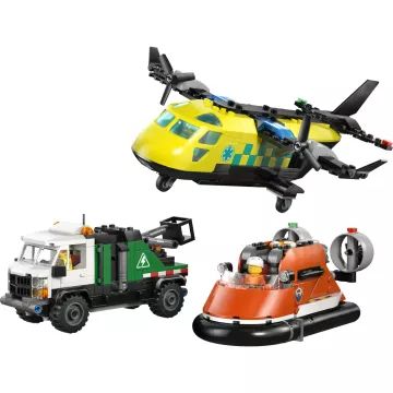 LEGO® City Repülőgép, emelőkosaras kocsi és légpárnás jármű remix 60505 - . kép