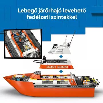 LEGO® City Obalna straža reševalni čoln in helikopter 60504 - .slika