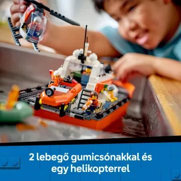 LEGO® City Klāistveida glābšanas laiva un helikopters 60504 - .attēls