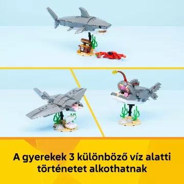 LEGO® Creator Veszedelmes cápa egy kincsesládával 31381 - . kép