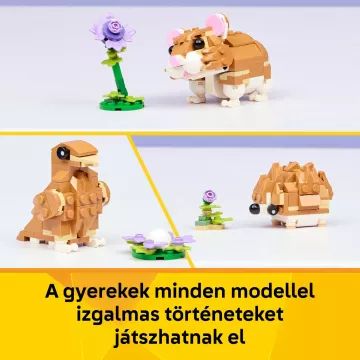 LEGO® Creator Hamster drăguț cu o floare 31376 - .foto