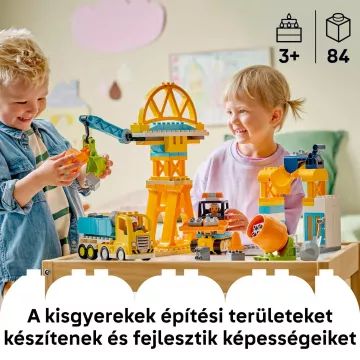 LEGO® DUPLO® 3 în 1 Șantier de construcție și utilaje 10476 - .foto
