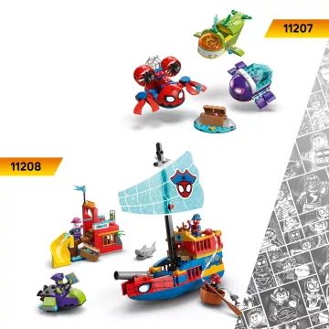LEGO® Spidey Motorkerékpáros Pókember vs. Rhino 11206 - . kép