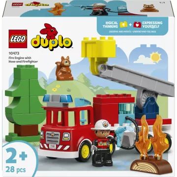 LEGO® DUPLO® Gasilsko vozilo s cevjo in gasilcem 10473 - .slika
