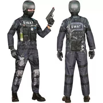 Fantasia de comando S.W.A.T. - 116 cm - .Imagem