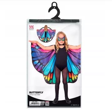 Jelmez kiegészítő: pillangó szárny és maszk, lila - . kép