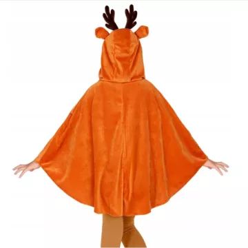 Renne, poncho à capuche costume - taille unique - .image
