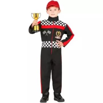 Formel 1 racerkørerdragt kostume - 104 cm - .billede