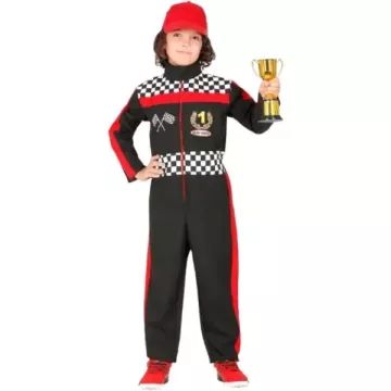 Formel 1 racerkørerdragt kostume - 104 cm - .billede