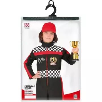 Formel 1 racerkørerdragt kostume - 104 cm - .billede
