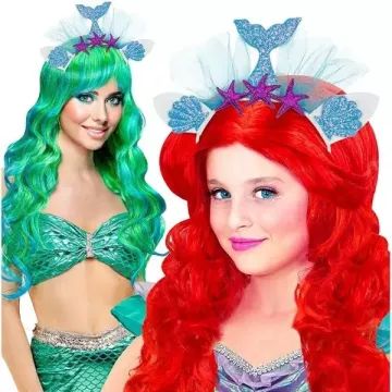 Acessório de fantasia: Tiara de sereia azul - .Imagem