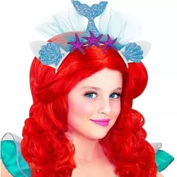 Acessório de fantasia: Tiara de sereia azul - .Imagem