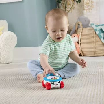 Fisher-Price: Macchinina spingi-e-vai con perline rimbalzanti. - .immagine