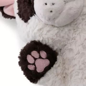Nici Green: valge lamav plushikoer, 40 × 20 cm - .pilt