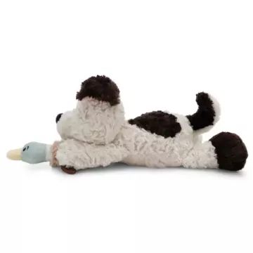 Nici Green: pluchen hond met eend - liggend, wit, 30 cm - .afbeelding
