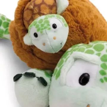 Nici Green: mīksta rotaļu bruņurupuciene ar mazuli – guļoša, 28 cm - .attēls