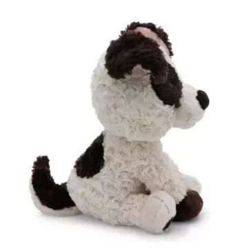 Nici Green : chien en peluche assis, blanc, 25 cm - .image