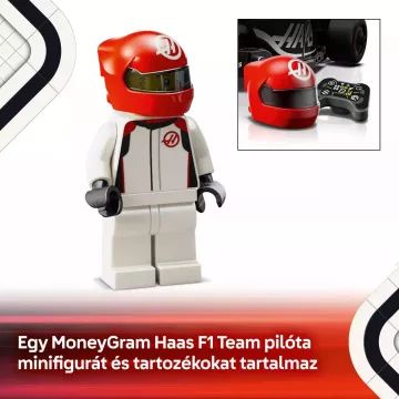 LEGO® Speed Champions MoneyGram Haas F1® Team VF-24 versenyautó 77250 CSOMAGOLÁSSÉRÜLT - . kép