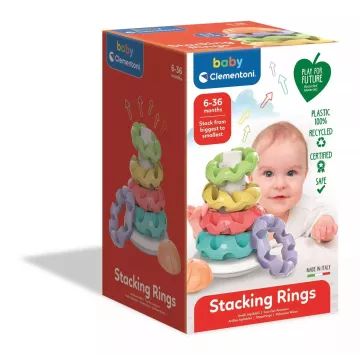 Clementoni: Gyűrűs építőtorony - CSOMAGOLÁSSÉRÜLT - . kép