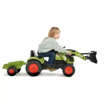 Falk: Claas pedálos traktor utánfutóval, markolóval - . kép