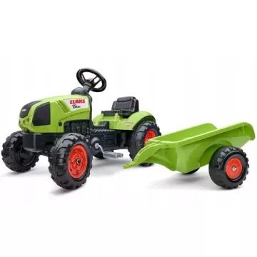 Falk: Traktor na pedały Claas - z przyczepą - .zdjęcie 