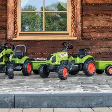 Falk: Claas traktor na pedale - s prikolicom - .slika