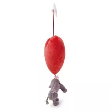 Nici GREEN: Plüschherz mit grauem Elefanten - 27 cm, mit Saugnapf - . bild aus