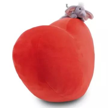 Nici: Szív formapárna elefánt plüssfigurával - 42 cm - . kép