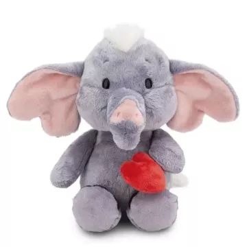 Nici: Olifant knuffel met magnetisch hart - 32 cm, grijs - .afbeelding
