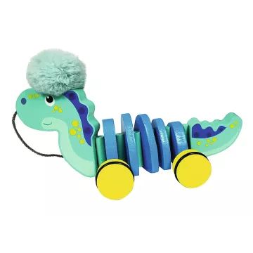 Trefl : Florentino le dinosaure – Jouet en bois à tirer - .image