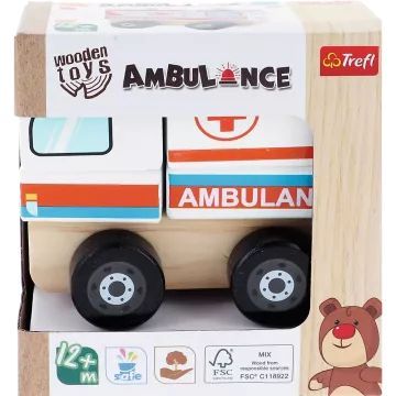 Trefl : Ambulance en bois jouet - .image