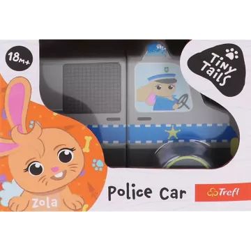 Trefl : Tiny Tails Voiture de police en bois magnétique - .image