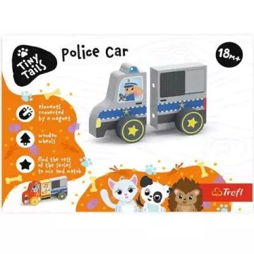 Trefl: Tiny Tails Magnetické dřevěné policejní auto - .obrázek