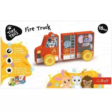 Трeфл: Tiny Tails Магнитна дървена пожарна кола - . изображение