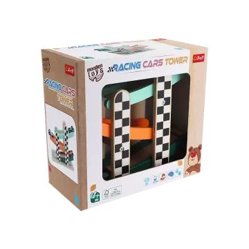 Trefl: Torre de coches de carreras de madera - .imagen