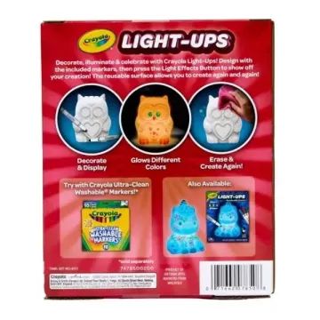 Crayola: Lemosható, színezhető éjjeli fény - bagoly - . kép