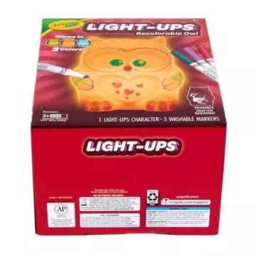 Crayola: Lemosható, színezhető éjjeli fény - bagoly - . kép