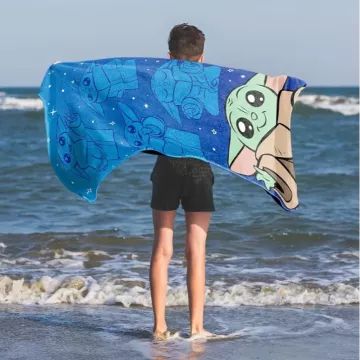 Zvaigžņu kari: Grogu rakstu vannas dvielis - 70 x 140 cm - .attēls