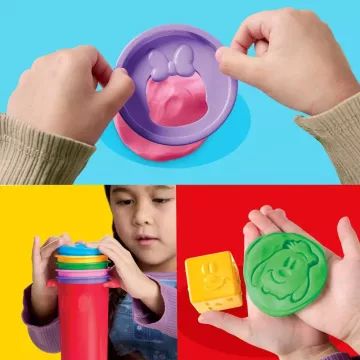 Play-Doh Disney Junior: 2 σε 1 σετ δώρου με στοίβαγμα παιχνιδιών και πλαστελίνης - .εικόνα