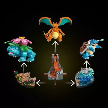 LEGO® Pokémon Venusaur, Charizard și Blastoise 72153 - .foto