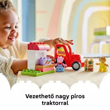 LEGO® DUPLO® Peppa Pig - Trator e Mercado 10468 - .Imagem
