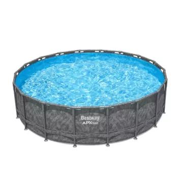 Bestway APX 365 - 561 KC, metalinis ovalus baseinas su smėlio filtru – 549x132 cm - .vaizdas