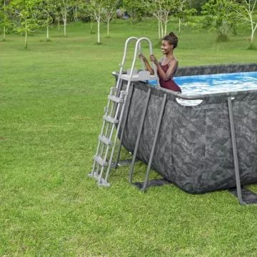 Bestway APX 365 – 561 KA, metalo rėmo stačiakampis baseinas su smėlio filtru – 549x274x132 cm - .vaizdas