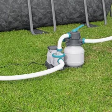 Bestway APX 365 – 561 KA, metalo rėmo stačiakampis baseinas su smėlio filtru – 549x274x132 cm - .vaizdas