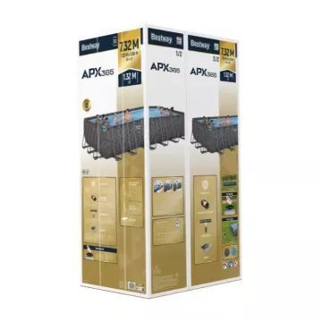 Bestway APX 365 – 561 KG, Rahmenpool mit Sandfilter – 732x366x132 cm - . bild aus