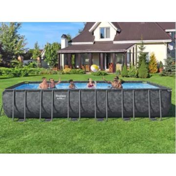 Bestway APX 365 – 561 KG, Rahmenpool mit Sandfilter – 732x366x132 cm - . bild aus