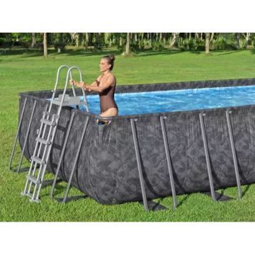 Bestway APX 365 – 561 KG, Rahmenpool mit Sandfilter – 732x366x132 cm - . bild aus