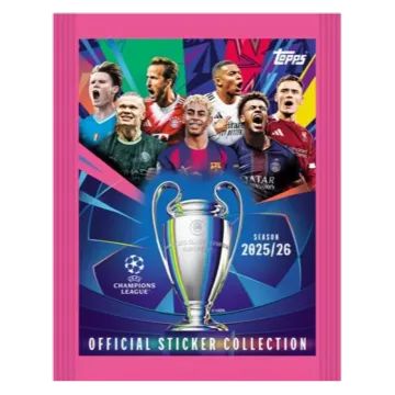 UCC Topps Mega Booster Pack 25/26 - gyűjthető focis kártya - . kép