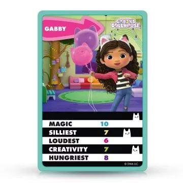 Top Trumps Junior Domek dla lalek Gabi - 4 w 1 gra karciana - .zdjęcie 
