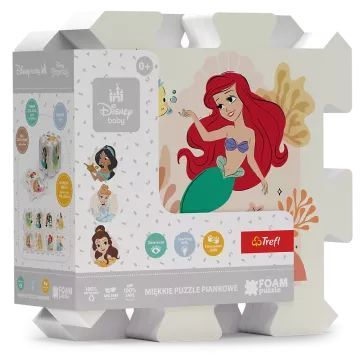 Disney princesės: Putplasčio dėlionės kilimėlis - 8 vnt. - .vaizdas